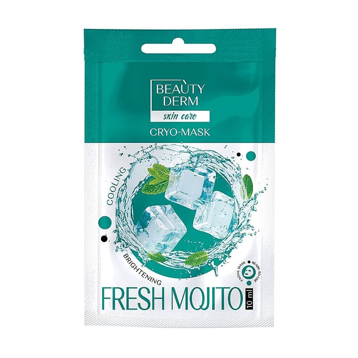 Кріо-маска для обличчя BEAUTYDERM Fresh Mojito, 10 мл